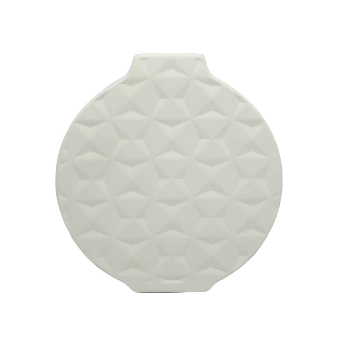 Jonathan Adler x Michaels 7.25" Embossed Geometric DIY Round Ceramic Vase